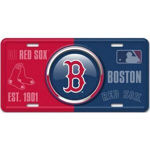 Boston Red Sox MLB Bullseye License Plate